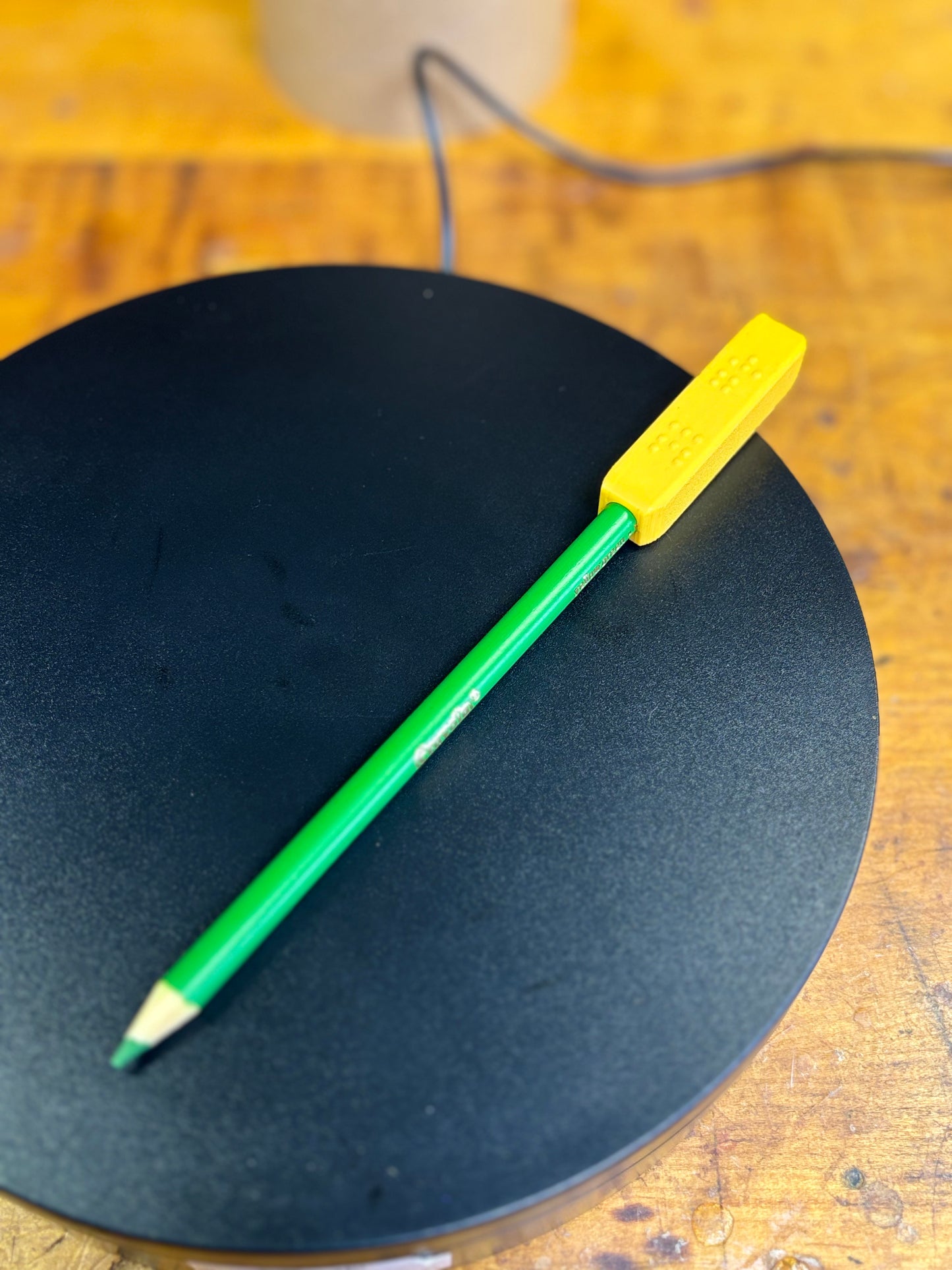 Braille Colored Pencil Toppers – 12-Pack Accessibility Tool for Visually Impaired Students
