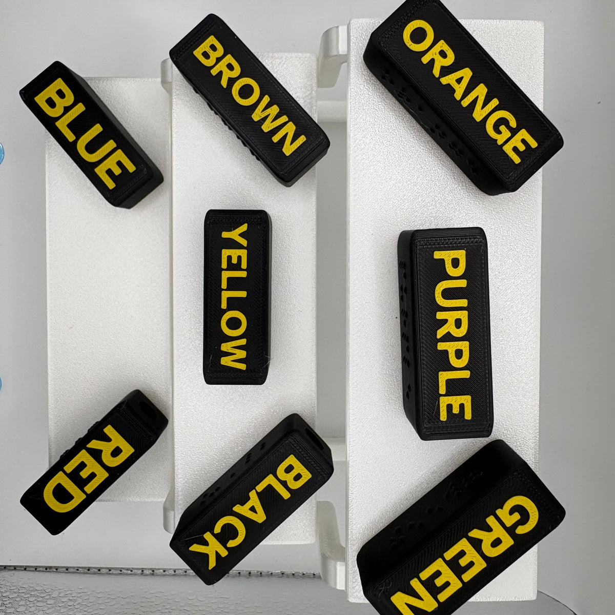 Large Print Braille Crayon Toppers | Accessible Classroom Tool, Color Identification Set