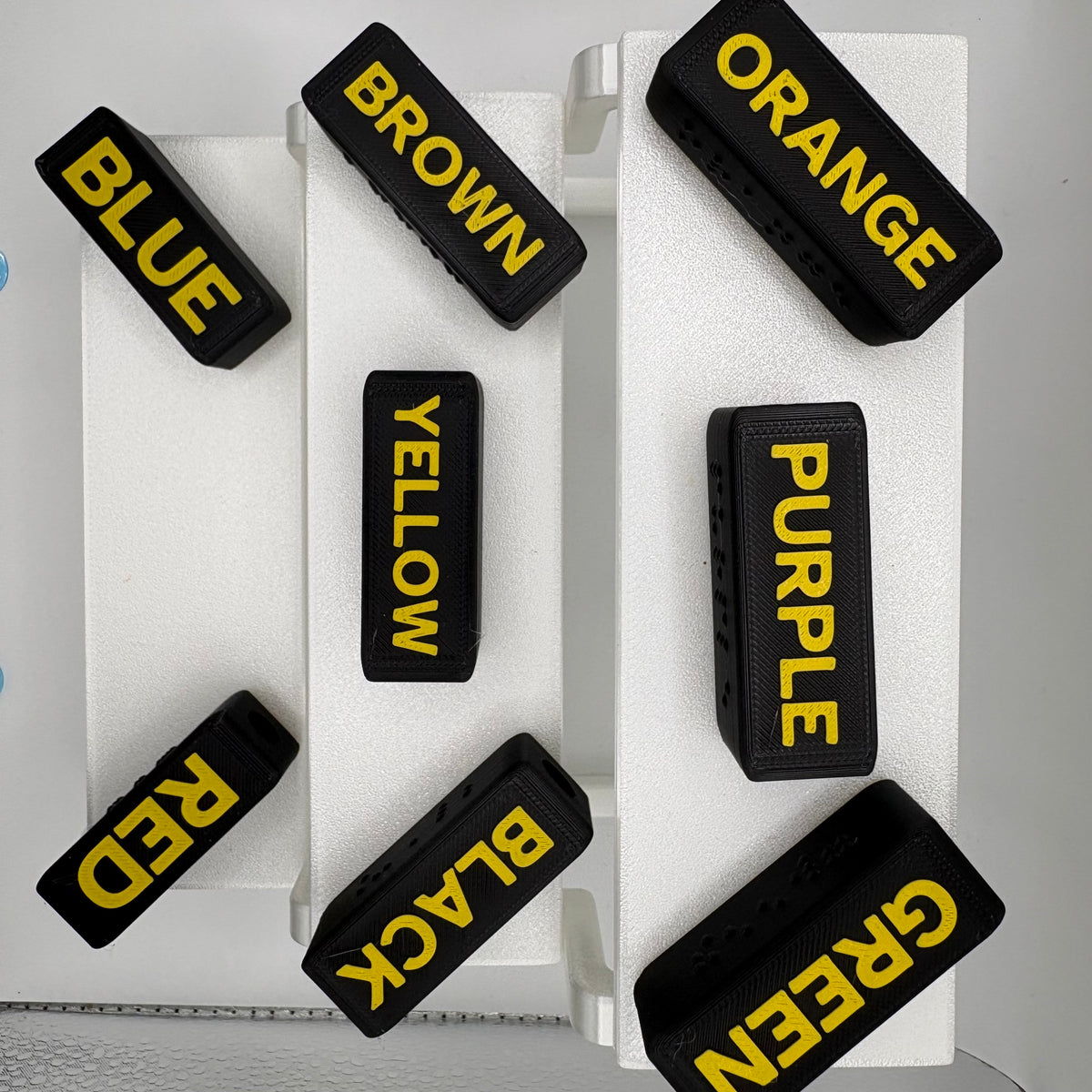 Large Print Braille Crayon Toppers | Accessible Classroom Tool, Color Identification Set