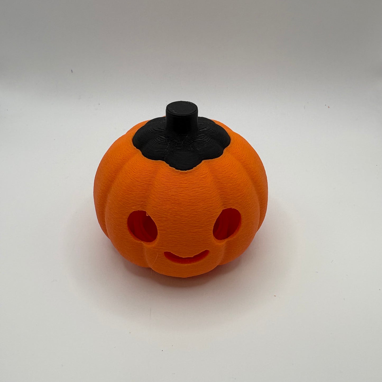 Set of 4 3D Printed Halloween Pumpkins | Interchangeable Faces, Tops