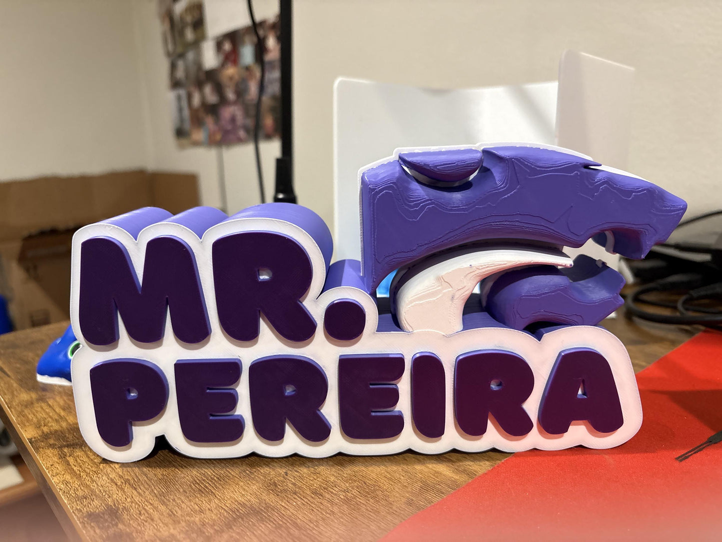 Custom 3D Printed Teacher Nameplate | Desk Sign with Custom Design